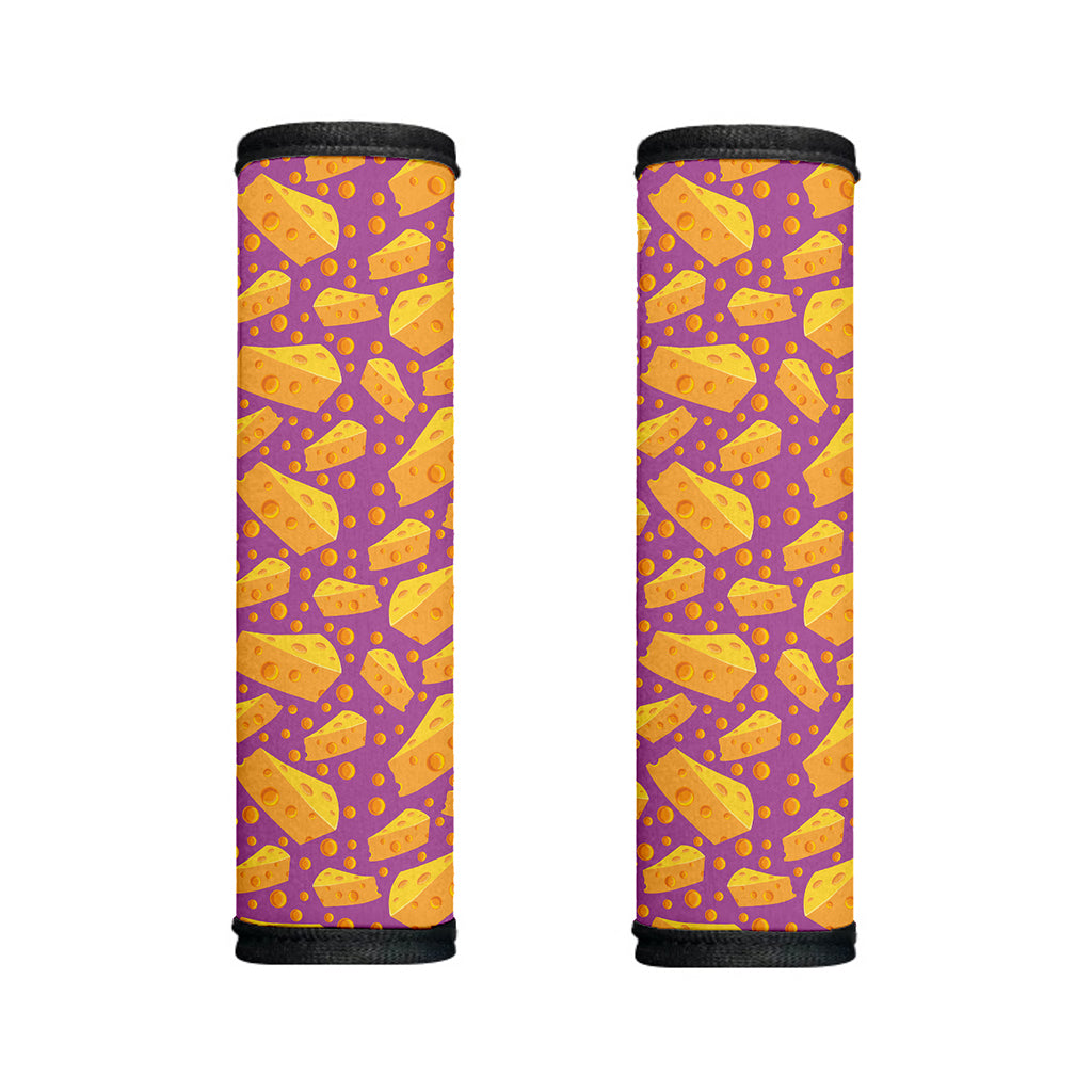 Purple Cheese And Holes Pattern Print Handle Covers