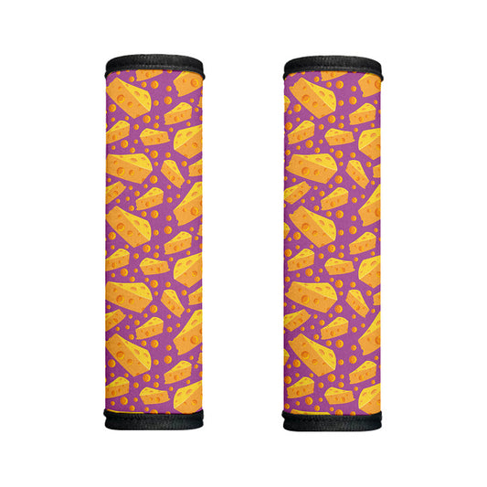 Purple Cheese And Holes Pattern Print Handle Covers