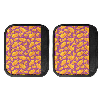 Purple Cheese And Holes Pattern Print Handle Covers