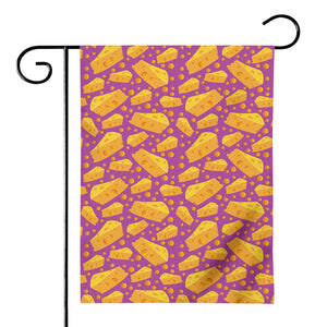 Purple Cheese And Holes Pattern Print House Flag