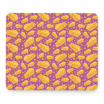 Purple Cheese And Holes Pattern Print Mouse Pad