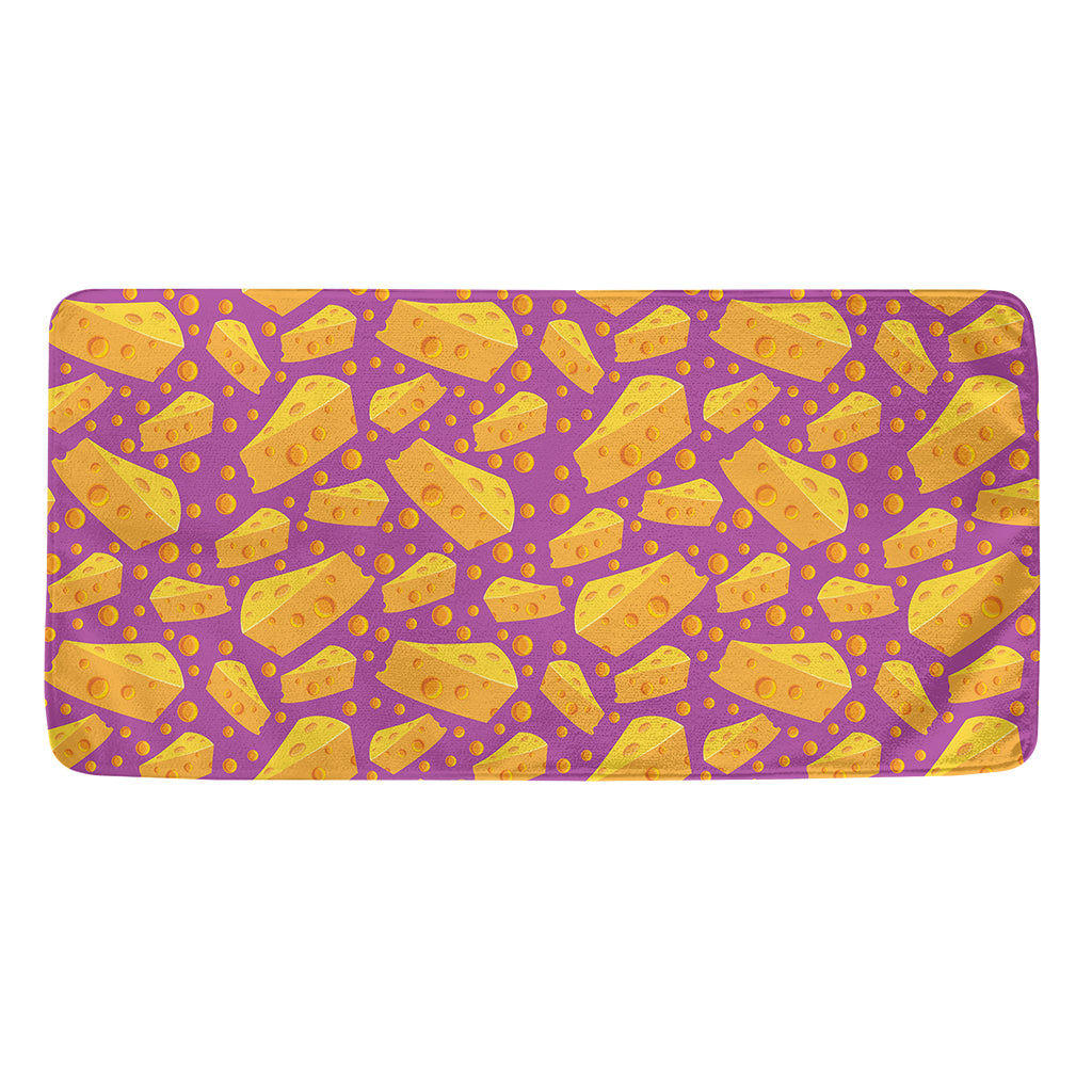 Purple Cheese And Holes Pattern Print Towel