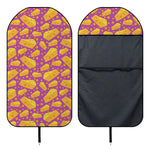 Purple Cheese And Holes Pattern Print Waterproof Car Seat Cover