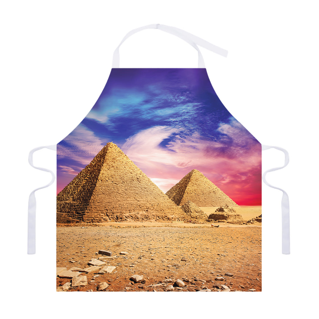 Purple Cloud Pyramid Print Adjustable Apron