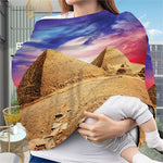 Purple Cloud Pyramid Print Baby Seat Cover