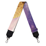 Purple Cloud Pyramid Print Bag Strap