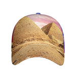 Purple Cloud Pyramid Print Baseball Cap