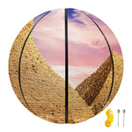 Purple Cloud Pyramid Print Basketball