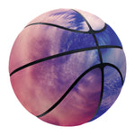 Purple Cloud Pyramid Print Basketball