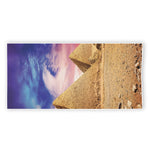 Purple Cloud Pyramid Print Beach Towel