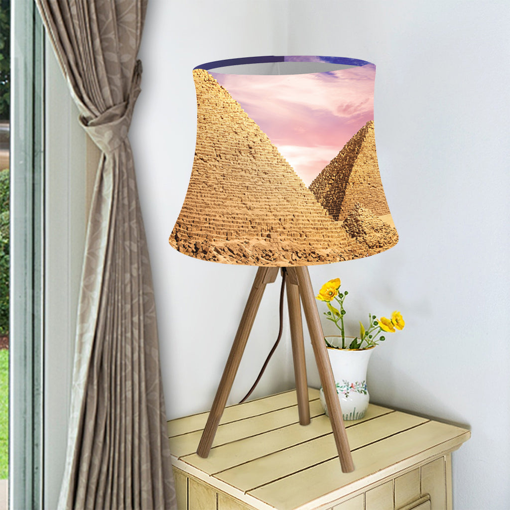 Purple Cloud Pyramid Print Bell Lamp Shade