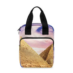 Purple Cloud Pyramid Print Bible Tote Bag