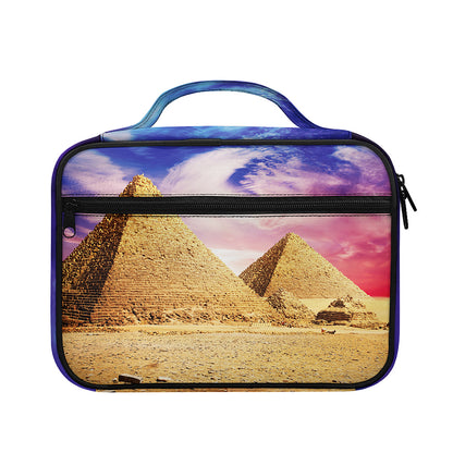 Purple Cloud Pyramid Print Briefcase Bible Bag