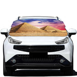 Purple Cloud Pyramid Print Car Windshield Snow Cover