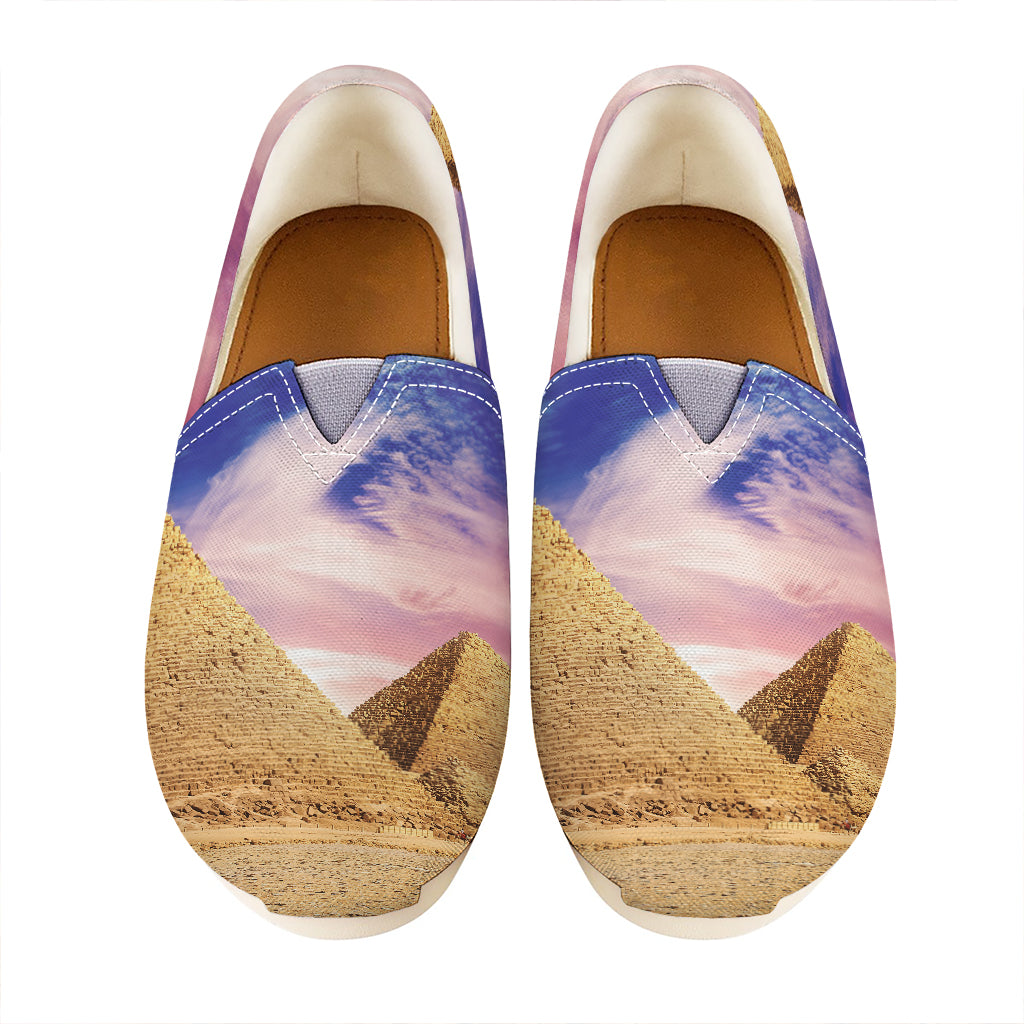 Purple Cloud Pyramid Print Casual Shoes