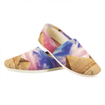 Purple Cloud Pyramid Print Casual Shoes