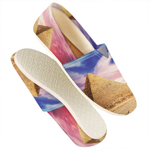 Purple Cloud Pyramid Print Casual Shoes