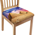 Purple Cloud Pyramid Print Chair Cushion Cover
