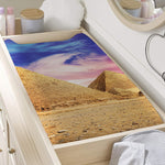 Purple Cloud Pyramid Print Changing Pad Cover