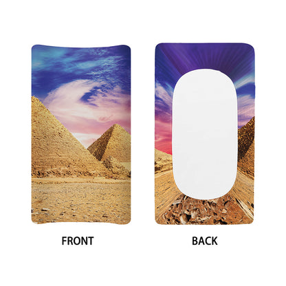 Purple Cloud Pyramid Print Changing Pad Cover