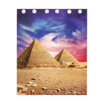 Purple Cloud Pyramid Print Curtain