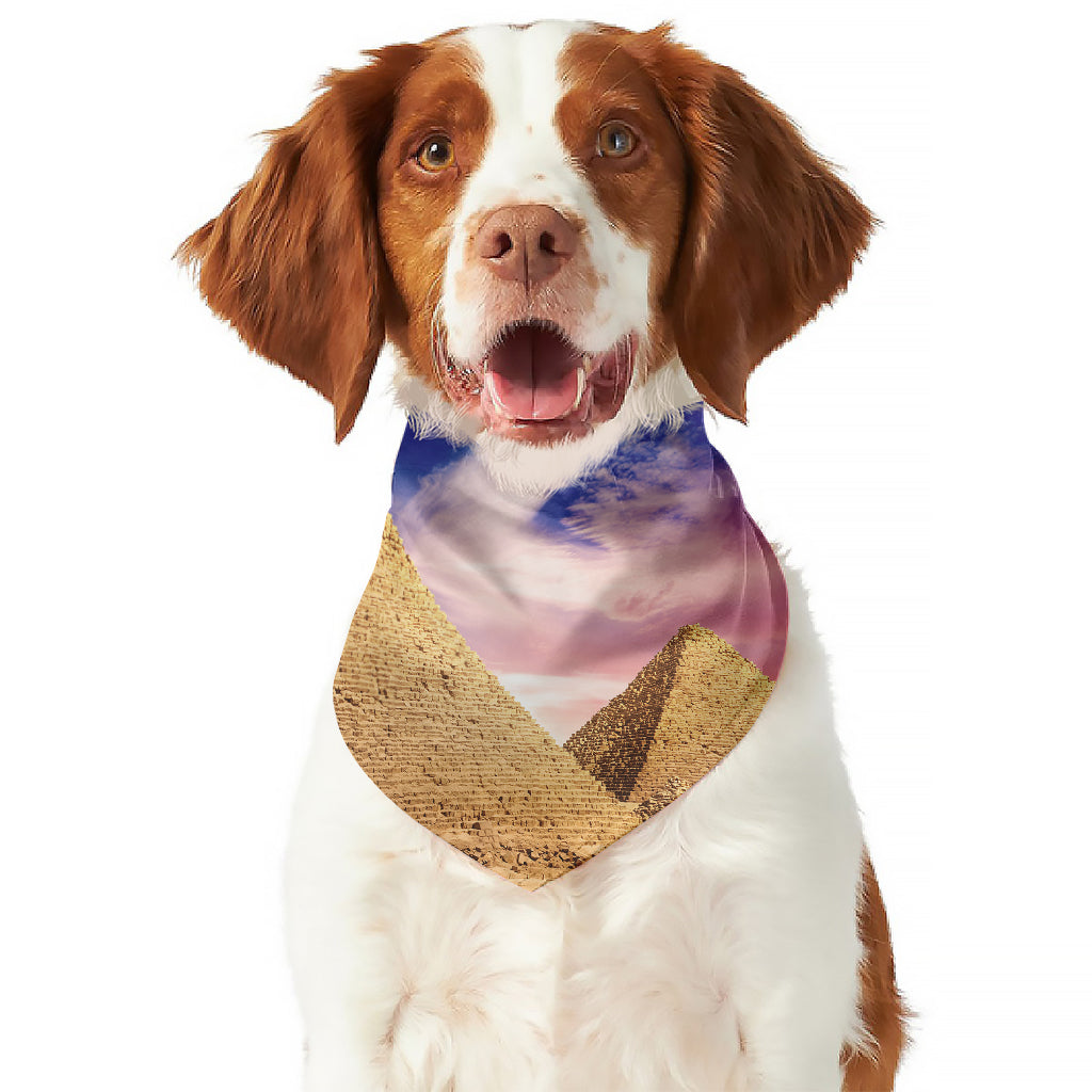 Purple Cloud Pyramid Print Dog Bandana