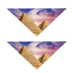 Purple Cloud Pyramid Print Dog Bandana