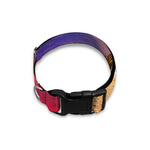Purple Cloud Pyramid Print Dog Collar
