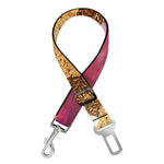 Purple Cloud Pyramid Print Dog Seat Belt