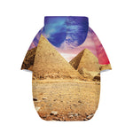 Purple Cloud Pyramid Print Dog Zip Up Hoodie