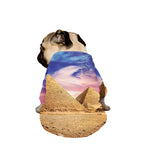 Purple Cloud Pyramid Print Dog Zip Up Jacket