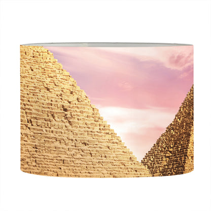 Purple Cloud Pyramid Print Drum Lamp Shade