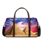 Purple Cloud Pyramid Print Duffle Bag