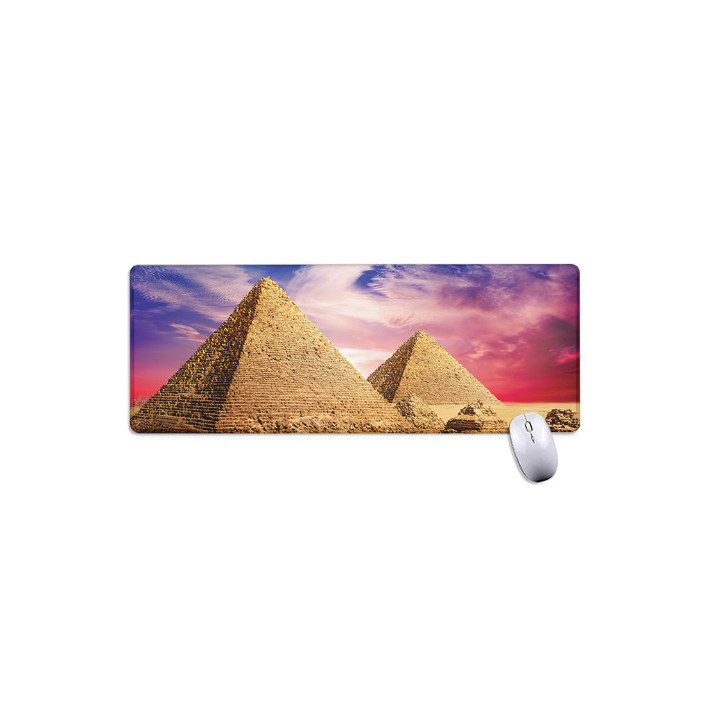 Purple Cloud Pyramid Print Extended Mouse Pad