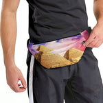 Purple Cloud Pyramid Print Fanny Pack