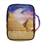 Purple Cloud Pyramid Print Front Pocket Bible Bag