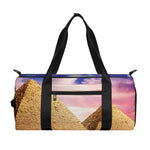 Purple Cloud Pyramid Print Gym Bag