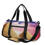 Purple Cloud Pyramid Print Gym Bag