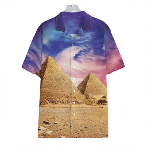 Purple Cloud Pyramid Print Hawaiian Shirt