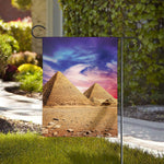 Purple Cloud Pyramid Print House Flag