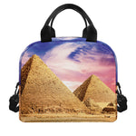 Purple Cloud Pyramid Print Insulated Lunch Bag