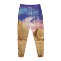 Purple Cloud Pyramid Print Jogger Pants
