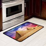 Purple Cloud Pyramid Print Kitchen Mat
