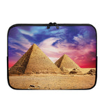 Purple Cloud Pyramid Print Laptop Sleeve