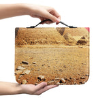 Purple Cloud Pyramid Print Leather Bible Cover