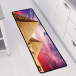 Purple Cloud Pyramid Print Long Kitchen Mat