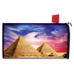 Purple Cloud Pyramid Print Mailbox Cover
