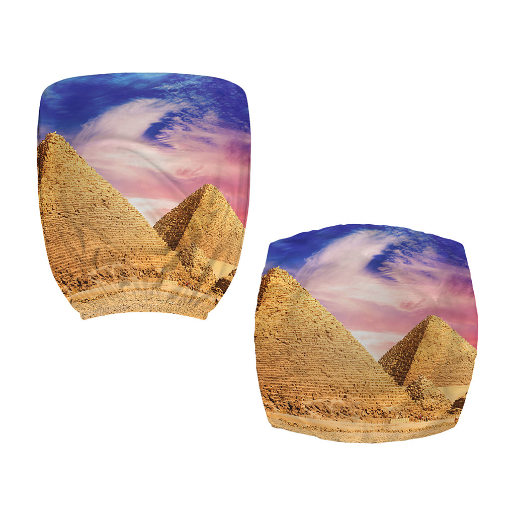 Purple Cloud Pyramid Print Office Chair Cover