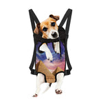 Purple Cloud Pyramid Print Pet Carrier Backpack