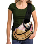 Purple Cloud Pyramid Print Pet Sling Carrier